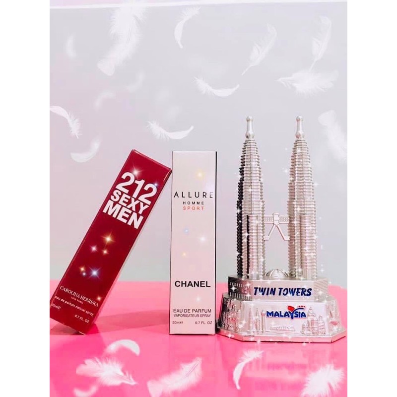 2CHAI NƯỚC HOA NAM TÍNH - QUYẾN RŨ - TỰ TIN - LÔI CUỐN