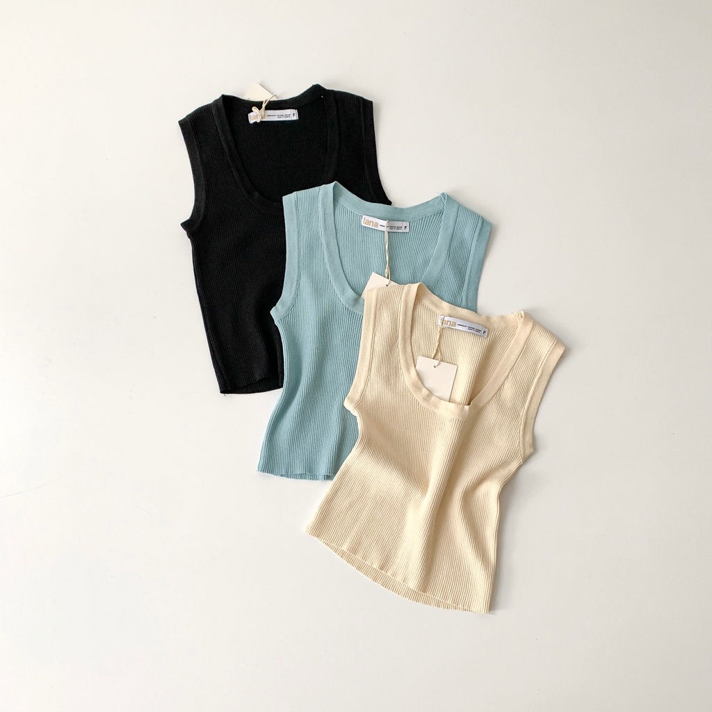 Áo Len Gân Ba Lỗ Dáng Ôm Lavigen | AK-LA3491 | Lana Official