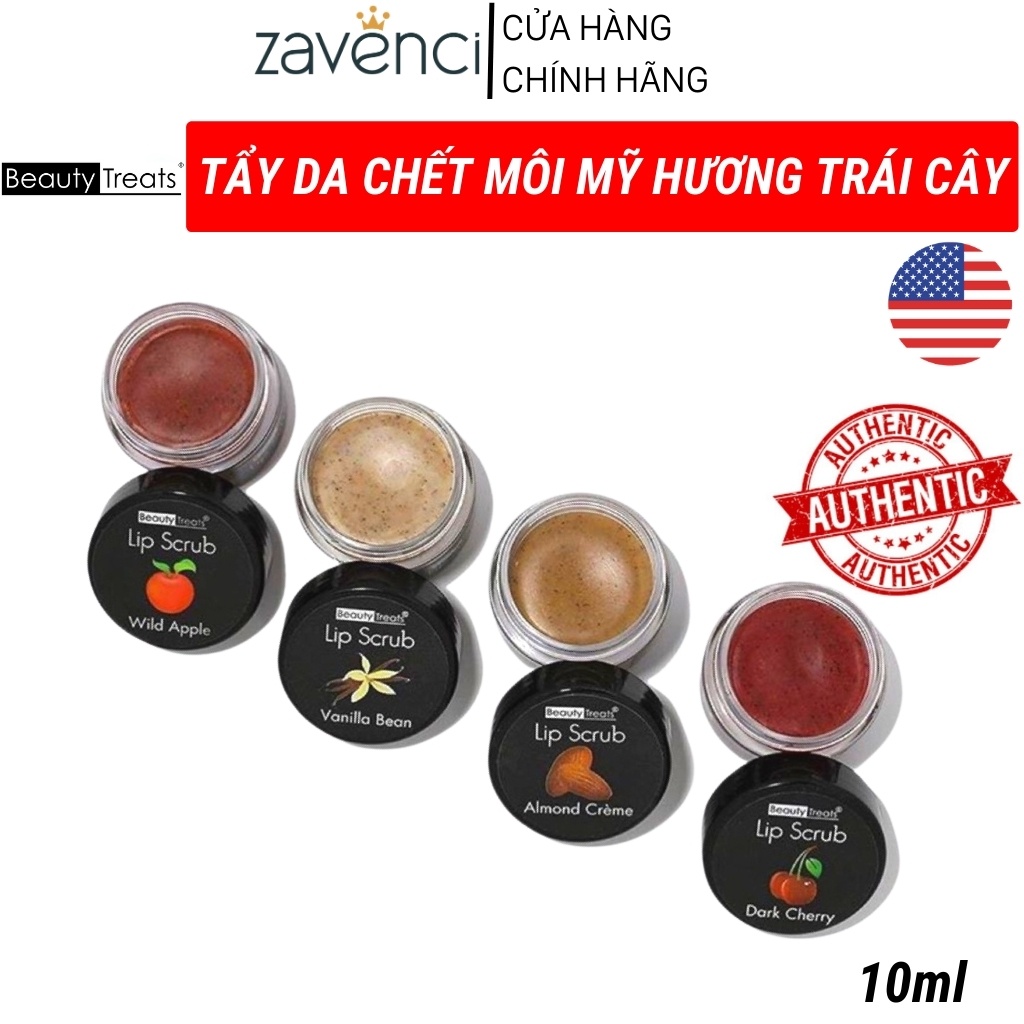 Tẩy tế bào chết môi TTBM0001 CLIP SCRUB Beauty Treats Hàng Chuẩn Full Vị Lựa Chọn (4 vị)