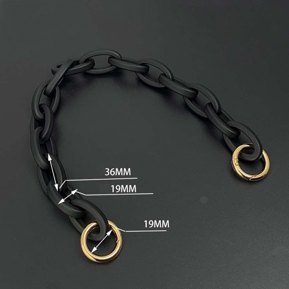 Dây Đeo Túi Xách Bằng Nhựa Acrylic Màu Đen Thay Thế DIY