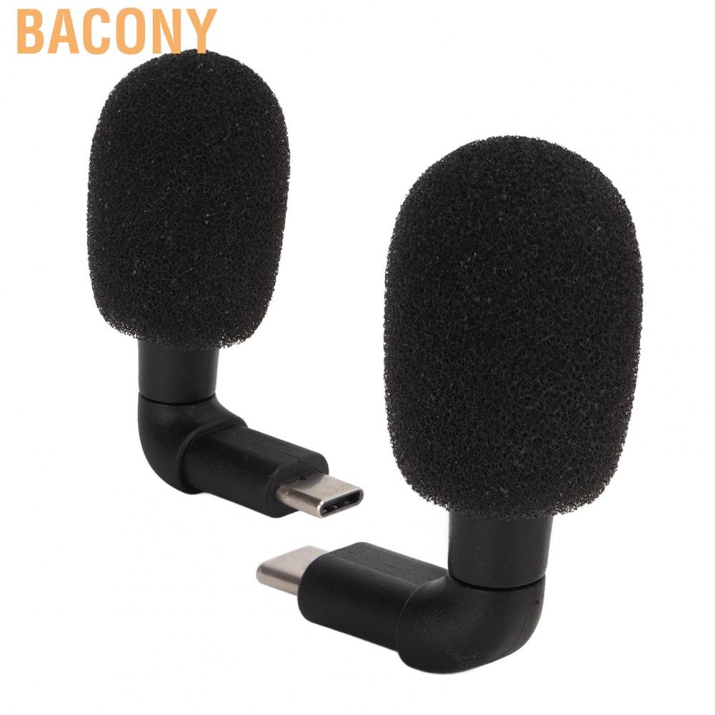 Bacony Type C Plug Smartphone Video Mini Microphone Mobile Phone And Play Mic