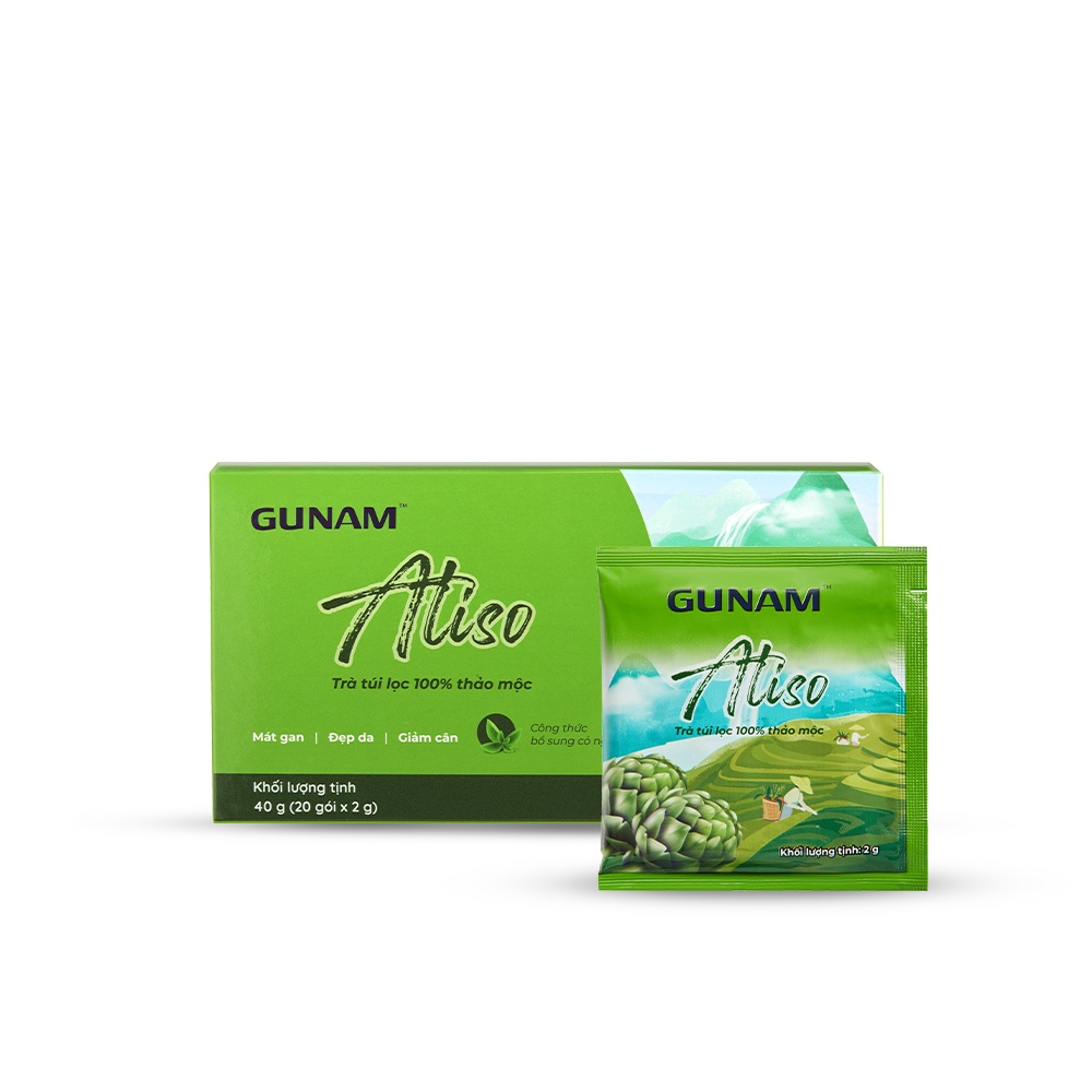 Hộp trà Atiso túi lọc Gunam 40g (36 x 20 x 2g)