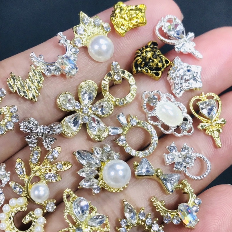 Charm nail-charm nơ hoa 1