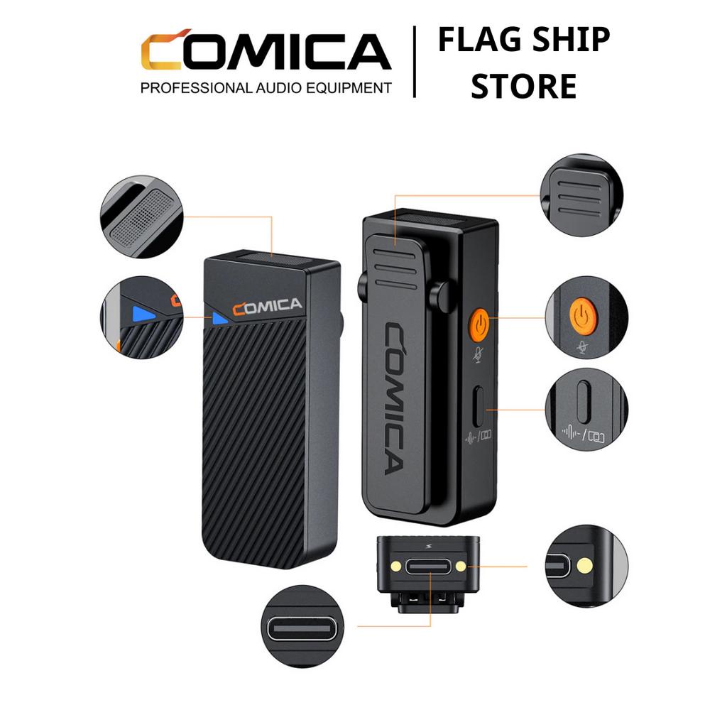 COMICA VIMO C1/C2/C3 - Mic Thu Âm Không Dây Cổng 3.5mm Cho Điện Thoại & Máy Ảnh - Hàng Chính Hãng/ Bảo Hành 12 Tháng