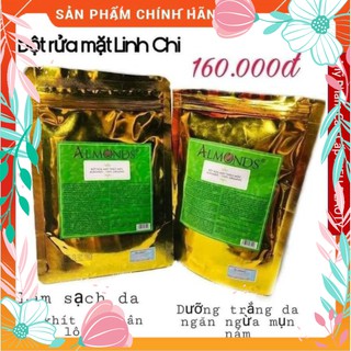 Cao cấp bột rửa mặt linh chi - thảo dược tiêu nhân mụn - hút nhờn và làm sạch da ..