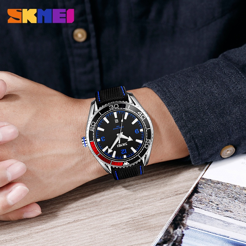 Đồng Hồ Quartz SKMEI Chống Thấm Nước, Chống Sốc, Dây Da 30M