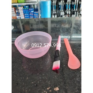 Bát trộn mặt nạ (Chén + cọ + muỗng trét)