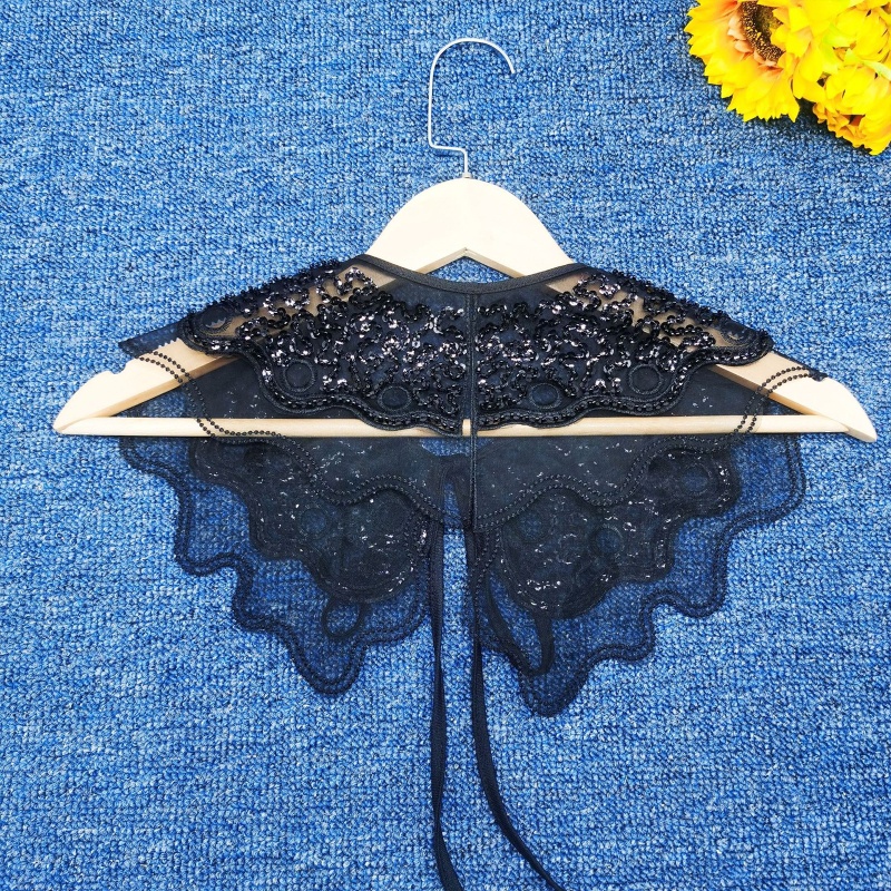 Cổ Áo Giả Ren Đính Hạt Có Thể Tháo Rời Trang Trí Dành Cho Nữ