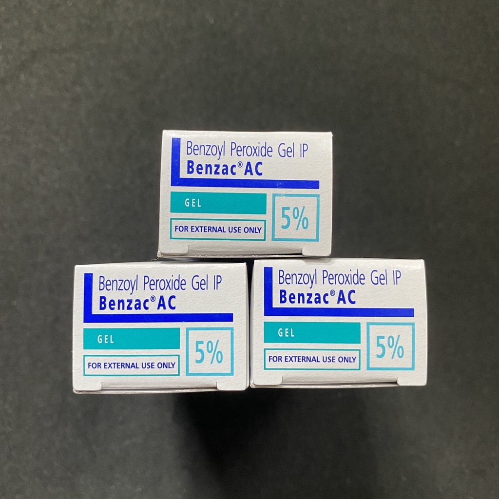 Benzac AC 2.5 - 5% (20g) kem chấm mụn, 5 % và 2.5% benzoyl peroxide, giảm sạch mụn ngay