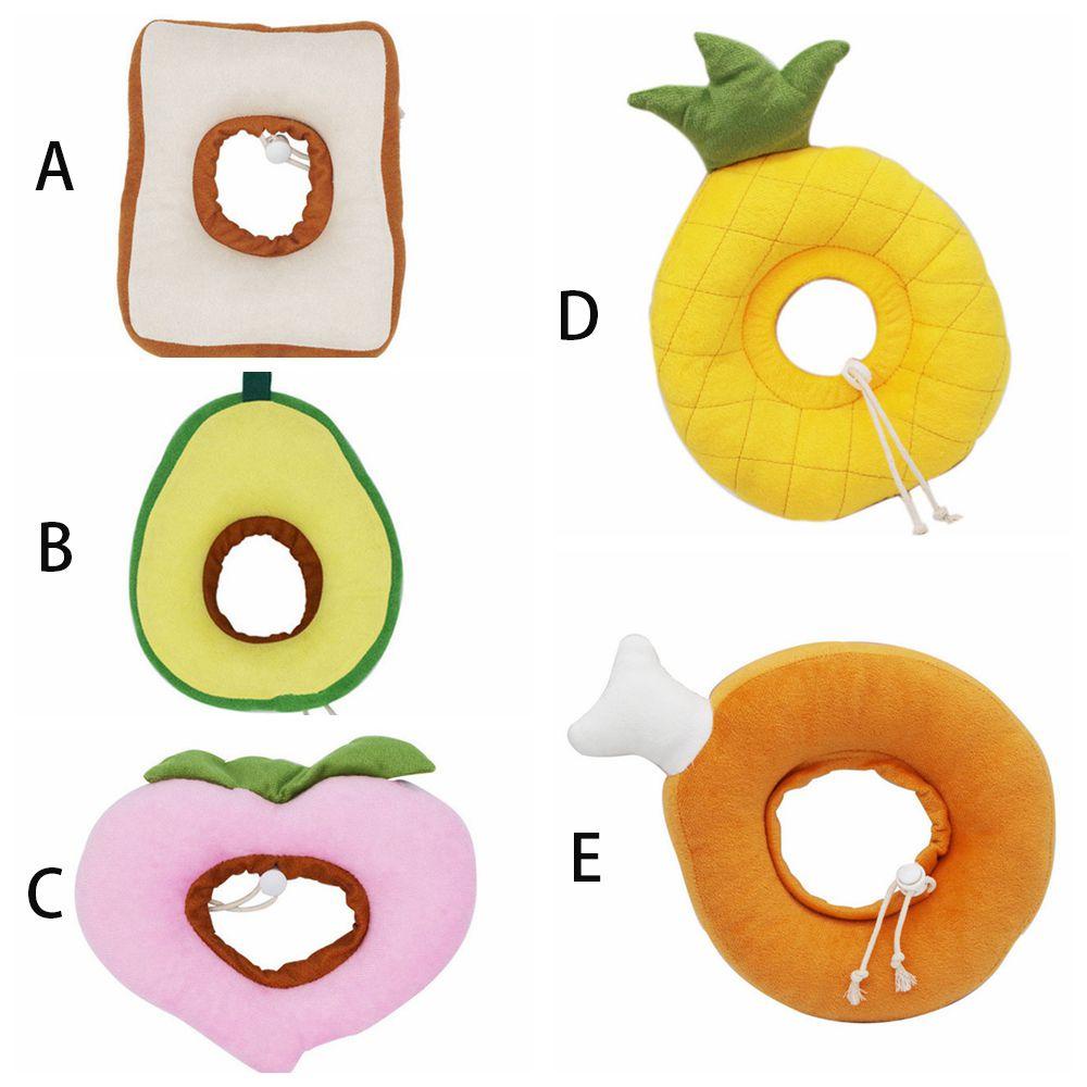 Vòng Cổ Hình Quả Bơ Bằng Cotton PP Mềm Chống Liếm Có Thể Điều Chỉnh Cho Thú Cưng