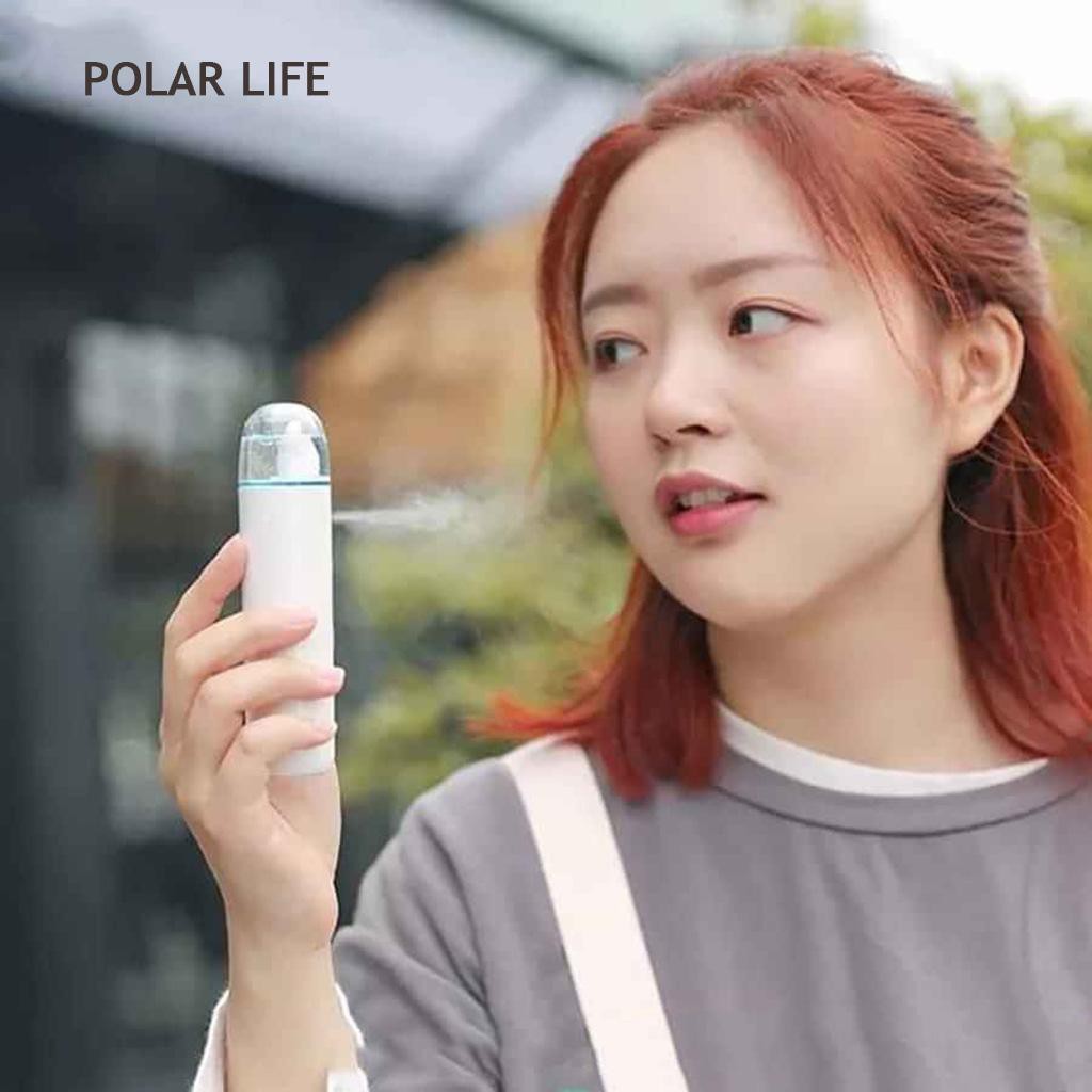 ⚜️FREESHIP⚜️Máy Phun Sương Mini Cầm Tay, Tạo Độ Ẩm Cho Da Polar Life - Pin 1200mh, Nhỏ Gọn, Tiện Lợi