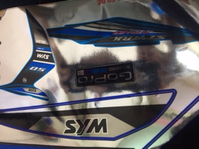 Tem rời Galaxy crom Xanh bạc  -1