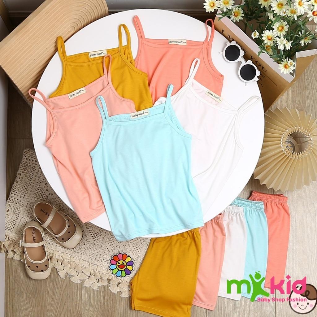 Bộ đồ bé gái  Bộ MINKY MOM 2 Dây Cho Bé Chất Thun Lạnh Siêu Mềm Siêu Mát