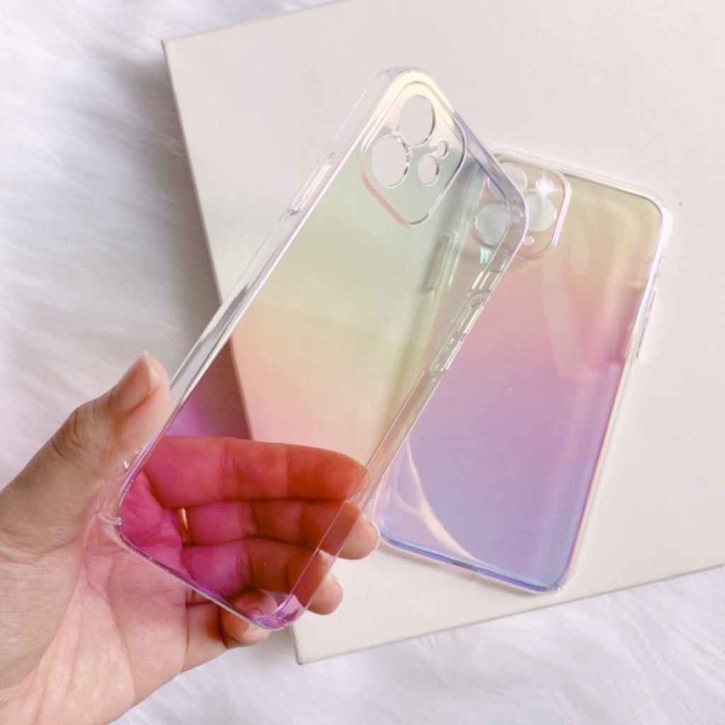 Ốp lưng điện thoại Ai phon ánh cầu vồng siêu đẹp