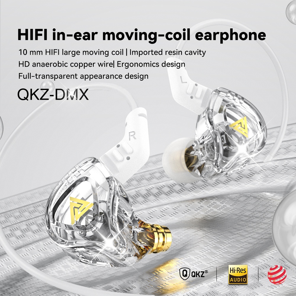 Tai Nghe Nhét Tai QKZ AK6 DMX 1DD Dynamic HIFI Chống Ồn