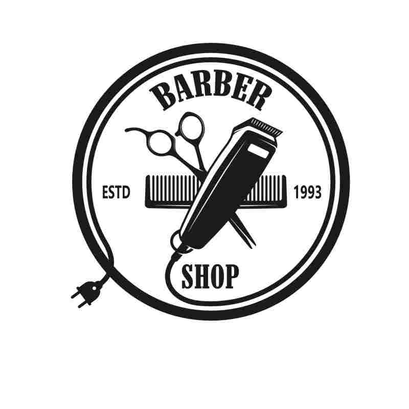 Miếng Dán Trang Trí Cửa Kính Hình Bánh Mì Nghệ Thuật Dành Cho Tiệm Cắt Tóc