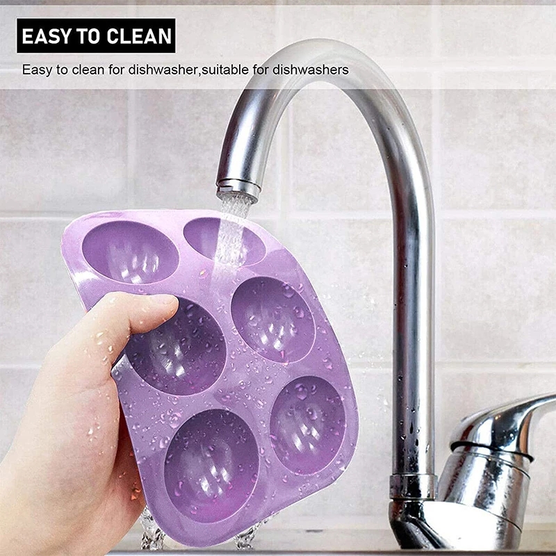 Khuôn Bánh Silicon 6 Ngăn Hình Cầu