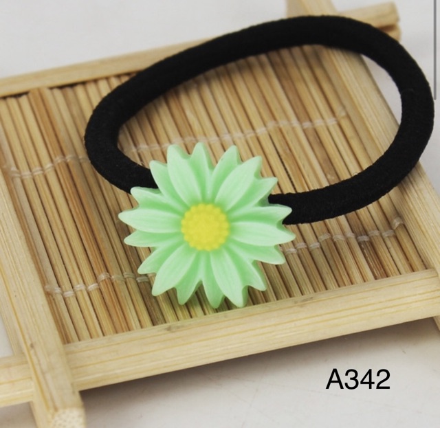 Set 5 cột tóc, set 5 kẹp tóc hoa cúc
