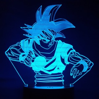 Đèn led 3d songoku đổi 16 màu