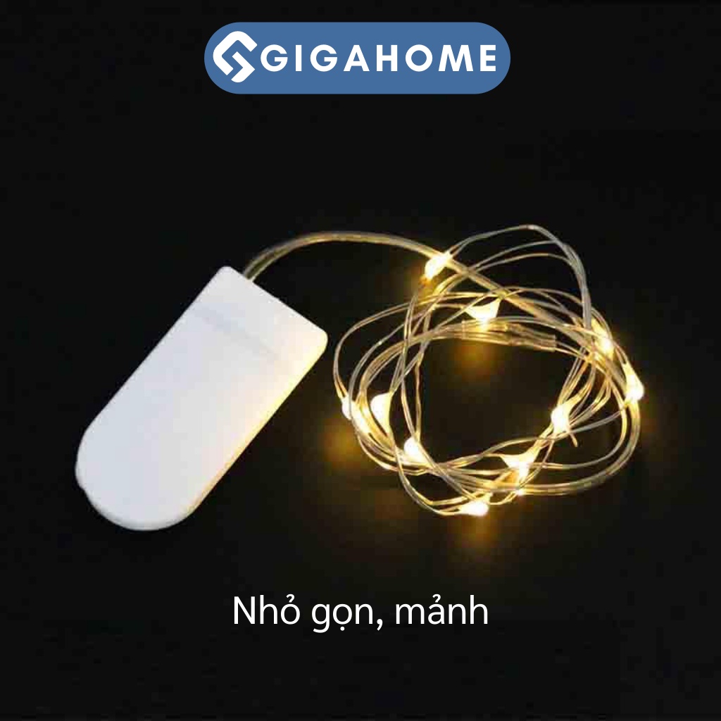 Dây Đèn Led Đom Đóm GIGAGOME 1M Dùng Pin Trang Trí Nhà Cửa 8651
