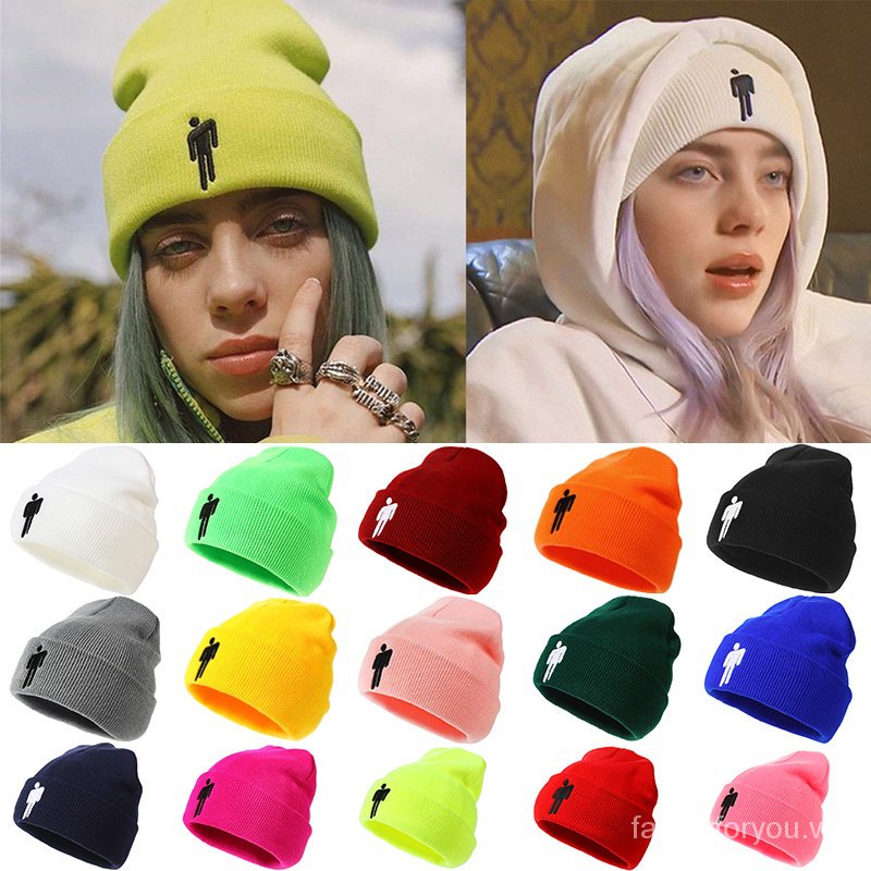 Mũ beanie dệt kim phong cách hiphop thời trang mùa đông cho nam và nữ