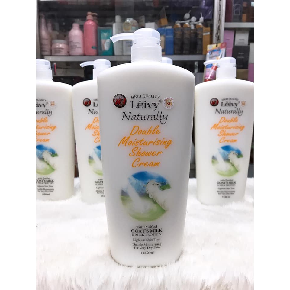 Sữa Tắm Trắng Da Dưỡng Ẩm Leivy Nhân Lộc Tinh Chất Sữa Dê Cao Cấp Chính Hãng Malaysia 1150ml | BigBuy360 - bigbuy360.vn