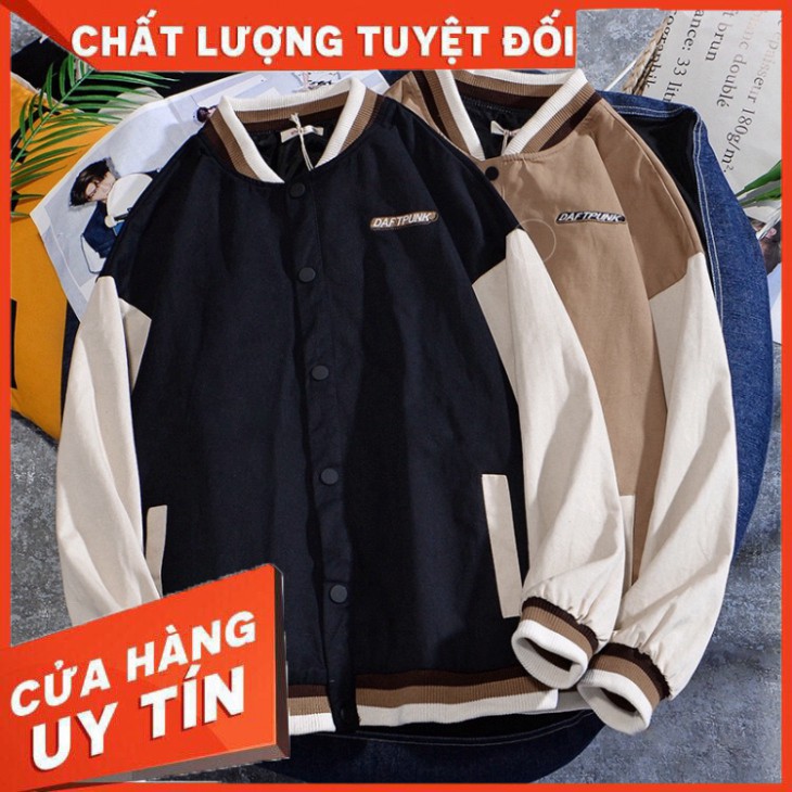 Áo khoác bóng chày️️-Áo bomber kaki oversized trẻ trung năng động-Hai màu Đen Vàng 3 Size M L XL - Hàng nhập khẩu