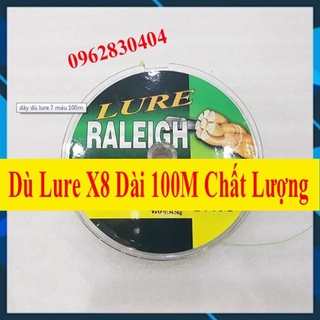 Dù lure x8, dây dù câu cá pe lure dài 100m