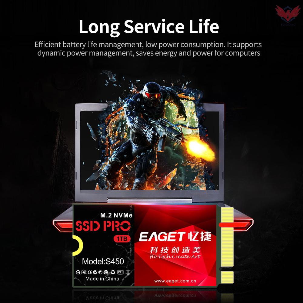 Ổ Cứng Ssd Fir Eaget S450 Ssd M.2 Pcie Nvme Tốc Độ Cao Chống Sốc Cho Pc Laptop 128gb | BigBuy360 - bigbuy360.vn