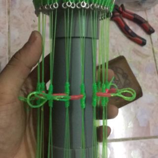 ( Combo 10) Chùm nho câu cá tra 4 lưỡi U size 16 chuyên đánh cá tra sông hồ..