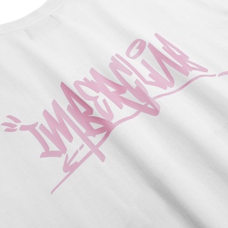 ÁO THUN IMBER GRAFFITY/ PINK IN WHITE