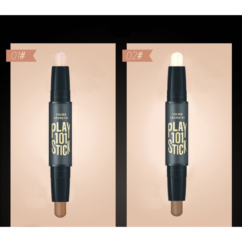 Bút Tạo Khối Và Che Khuyết Điểm 2 Đầu Lameila Contour &amp; Hi-light Stick