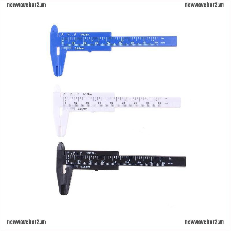 Bộ 2 Thước Nhựa Mini 80mm Chuyên Dụng