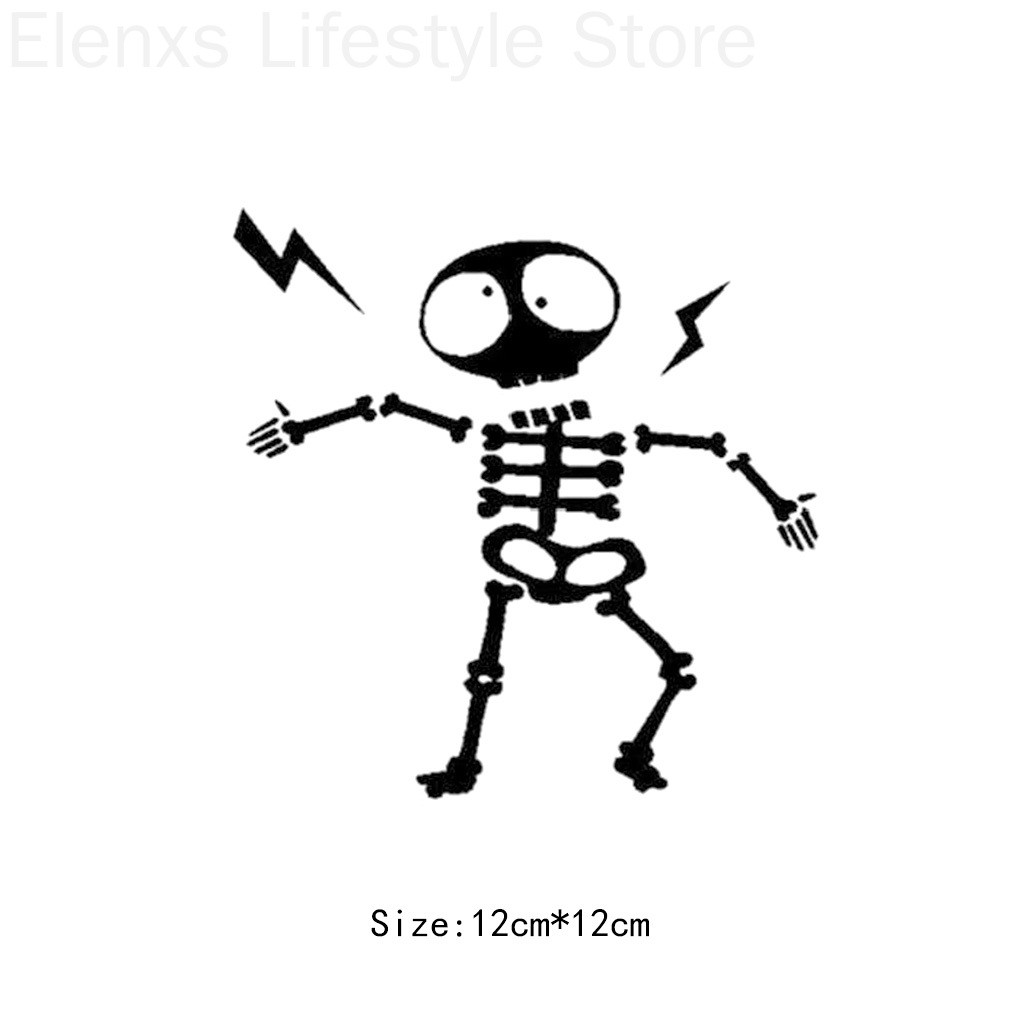 Miếng Dán Trang Trí Công Tắc Hình Bộ Xương Độc Đáo Đáng Yêu