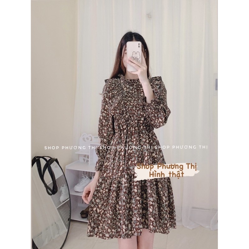  Váy hoa nhí vintage bèo xinh 2 màu mới về siêu hot (hàng sẵn) | BigBuy360 - bigbuy360.vn