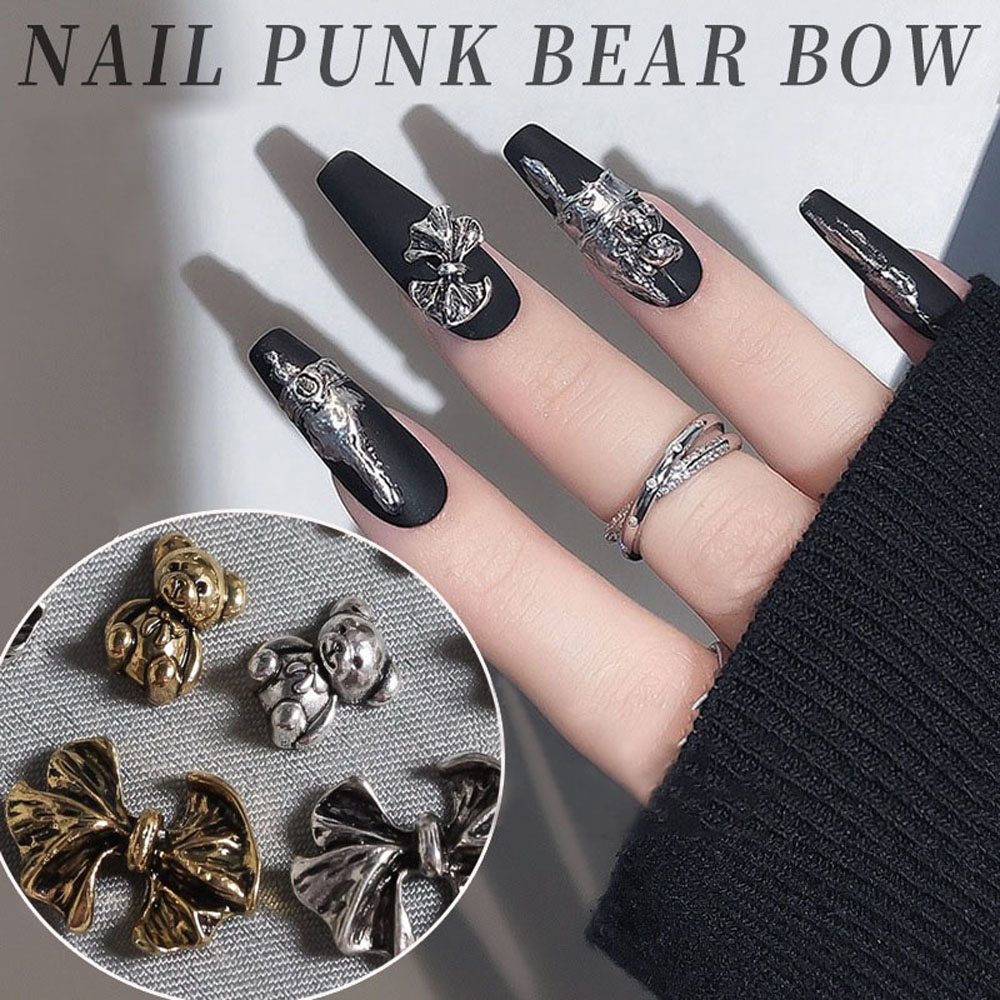 [Hàng mới về] Bộ 10 Phụ Kiện Trang Trí Móng Tay 3D