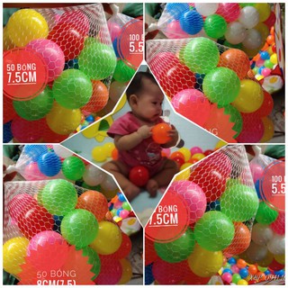 100 bóng nhựa việt nam 8cm ✅ đồ chơi trẻ em