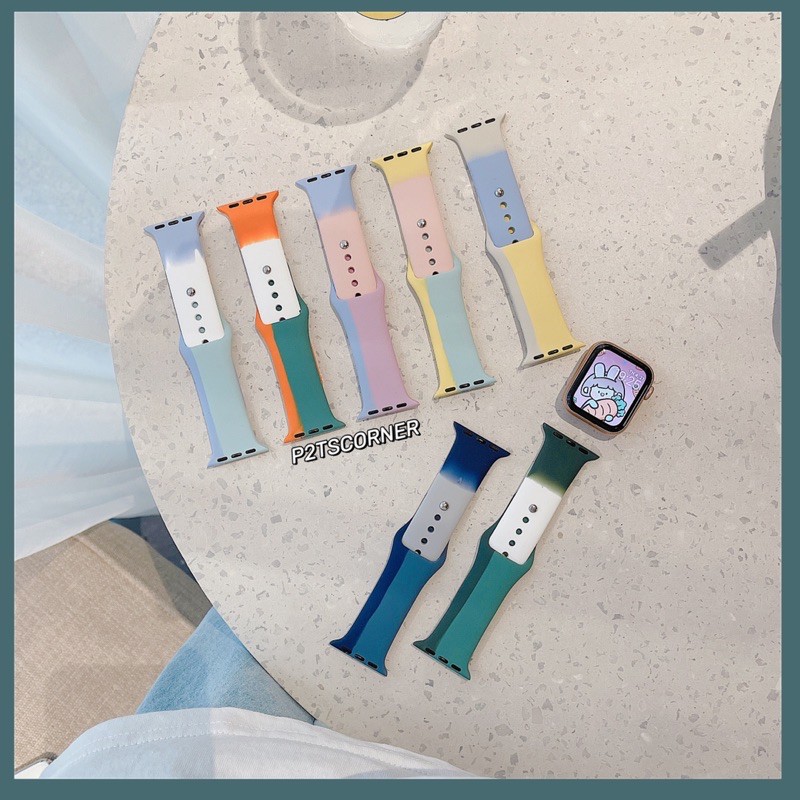 DÂY SILICON APPLEWATCH MIX MÀU