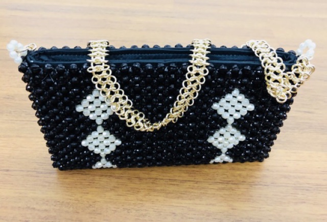 Túi Hạt Cườm Handmade Sọc Caro Giá Sỉ