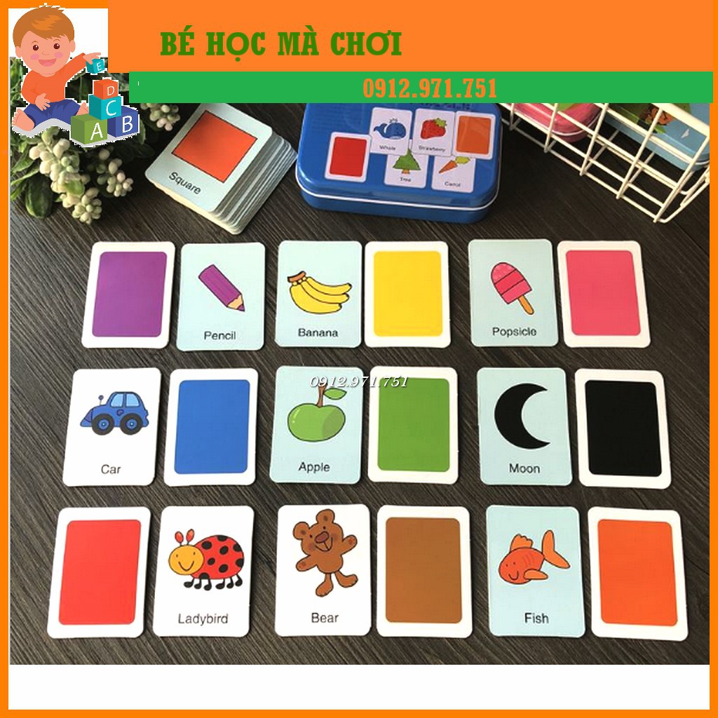 Ghép hình 2 mảnh hộp sắt