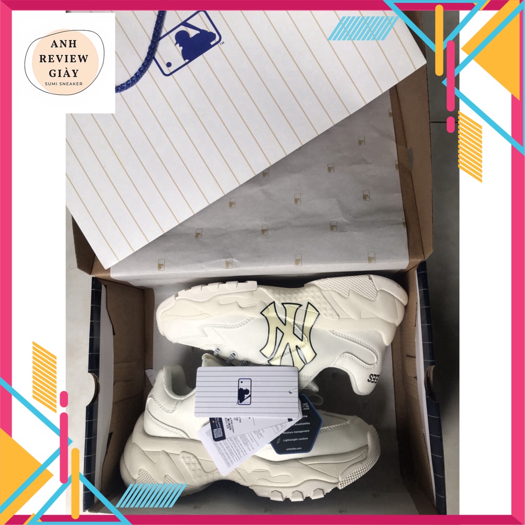 📢 Giày Thể Thao, Giày Sneaker M.L.B NY Vàng Đế Cao
