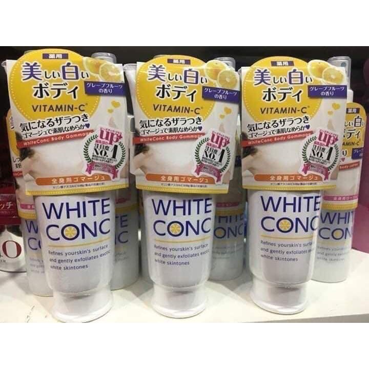 Tẩy da chết toàn thân White Conc Body Gommage 180g Nhật Bản