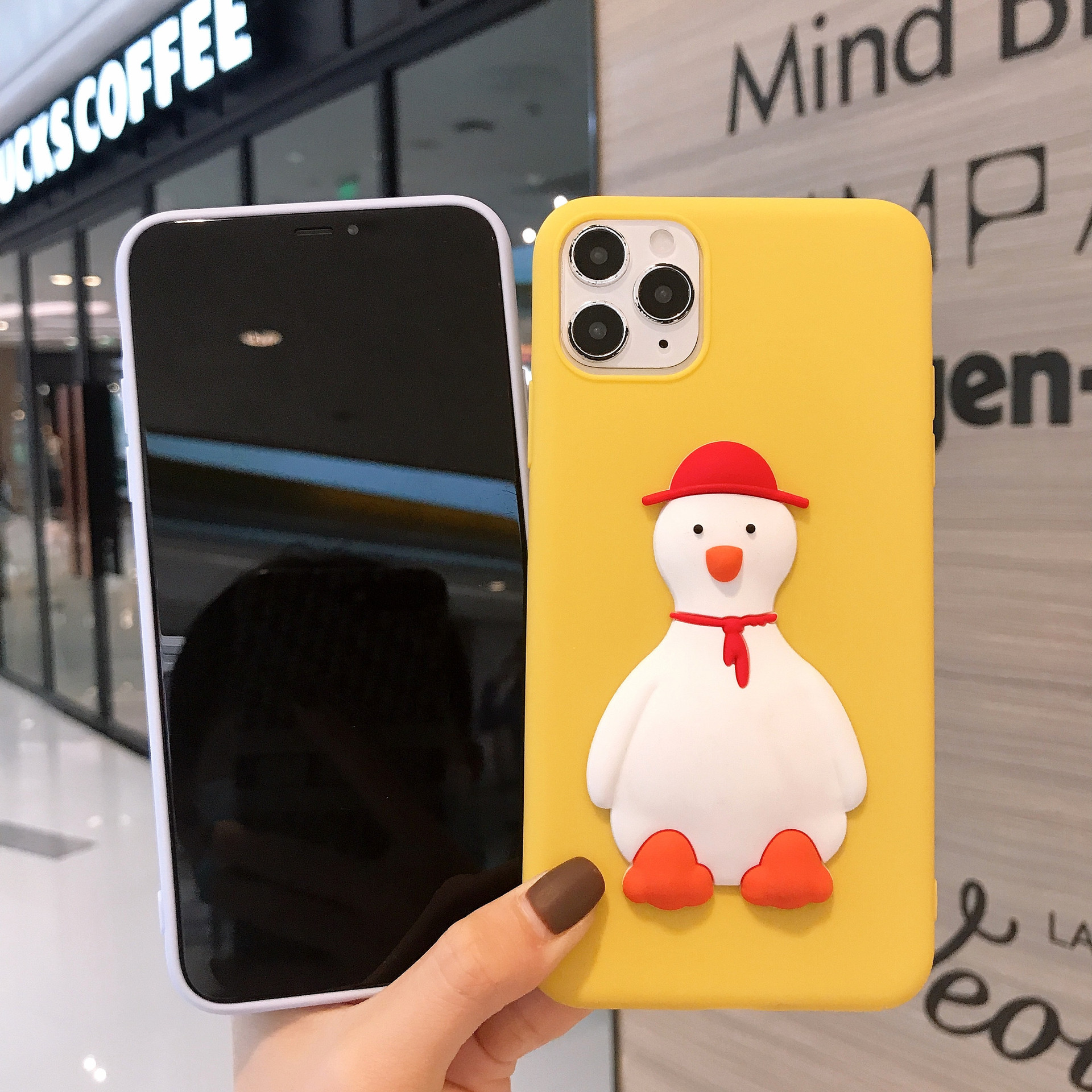 Ốp điện thoại Cartoon cute duck phone case cho SAMSUNG NOTE 5 8 9 10 PLUS NOTE 20 PLUS S20 ULTRA Soft back cover