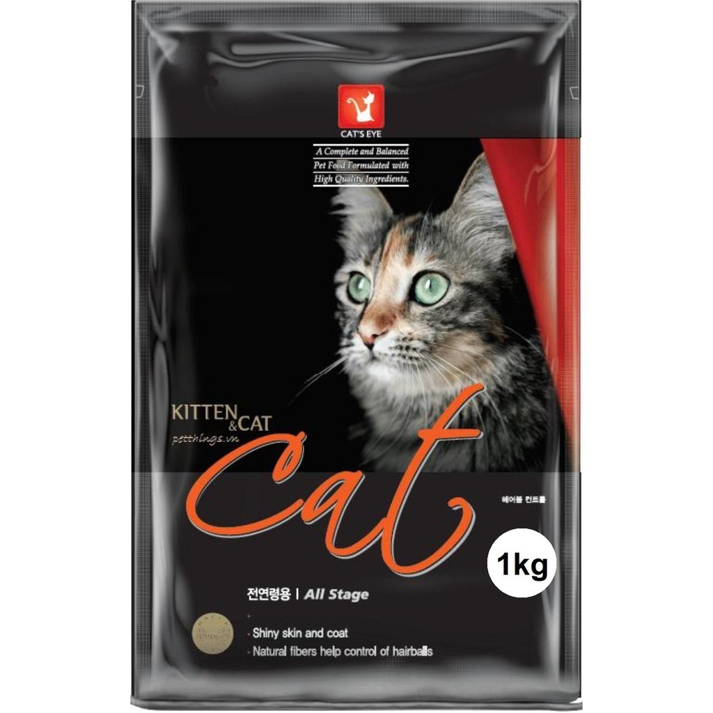 (Mẫu thử 1kg) Cat's Eye / Catsrang (2 loại) - Thức ăn mèo Hàn Quốc- Thức ăn viên cho mèo mọi lứa tuổi