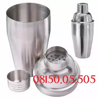 Bình Lắc Inox - Bình Shaker Inox lắc Rượu Pha Chế Cocktail bằng Inox Cao Cấp - Bình lắc Shaker pha chế cocktail inox