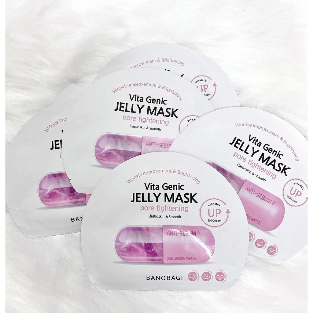 [MỚI] Mặt Nạ Giấy Viên Thuốc BNBG BANOBAGI Wrinkle Improvement Brightening Vita Genic Jelly Mask 30 ML