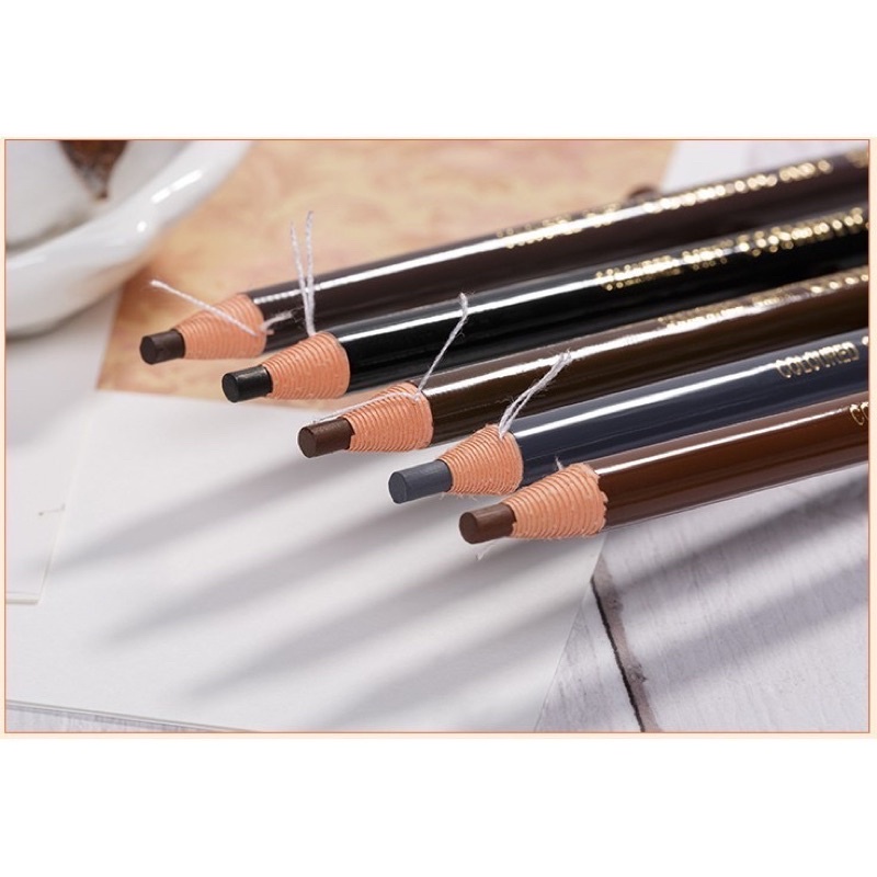 Chì xé kẻ mày cao cấp Haozhuang Make Up Milano Eyebrow Pencil nhiều màu