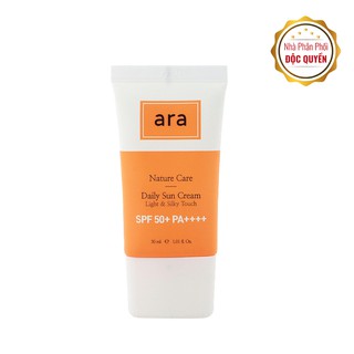 [Hàng chính hãng] Kem chống nắng ARA Nature Care Daily Sun Cream Light & Silky Touch SPF 50+ PA++++