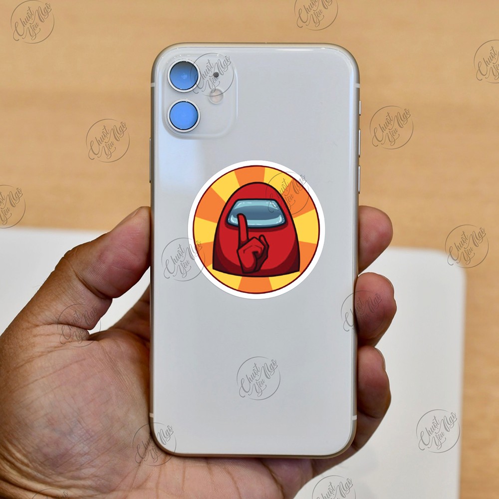 Combo 60/120/180 sticker decal nhựa chống nước Among Us ma sói không gian dán trang trí laptop điện thoại | BigBuy360 - bigbuy360.vn