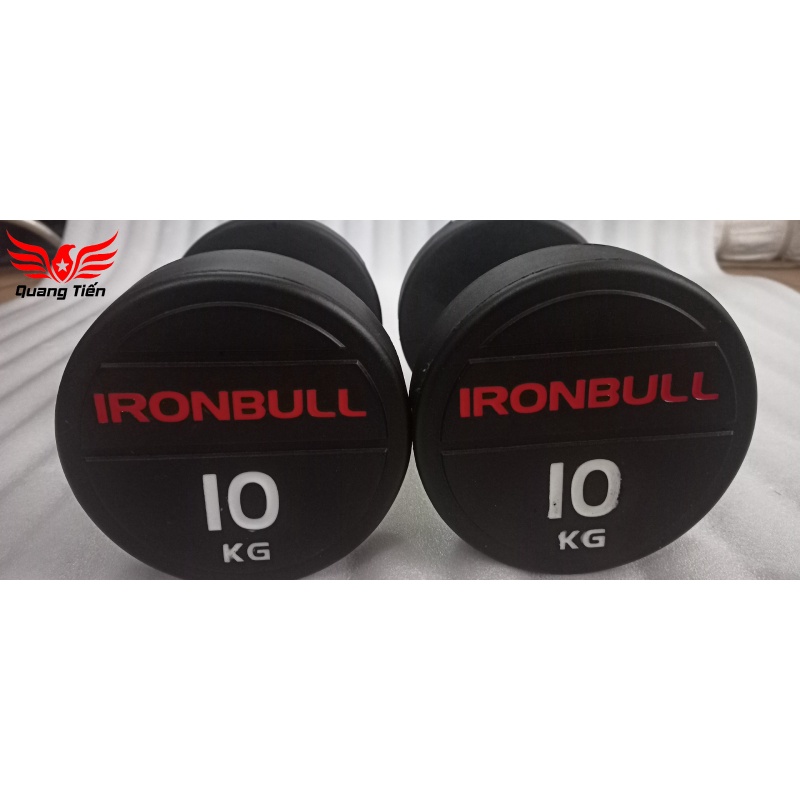 Tạ tay thép bọc cao su IronBull IR04 nhập khẩu 10kg ( giá 1 quả )